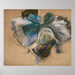 Póster Bailarina ajustando su zapatilla - Edgar Degas - c