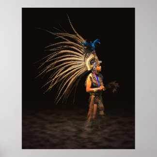 Póster Bailarina azteca