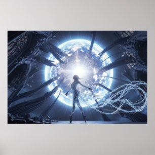 Póster Bailarina Celestial en la Catedral en Ruinas