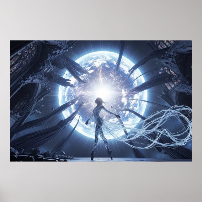 Póster Bailarina Celestial en la Catedral en Ruinas (Frente)