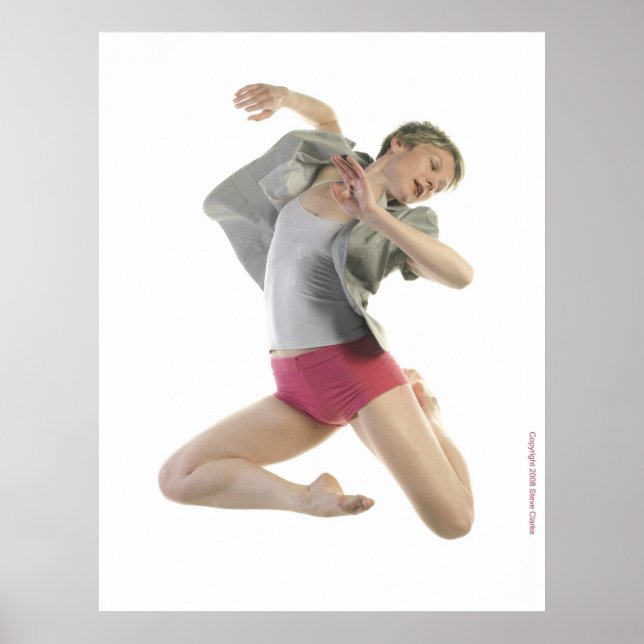 Póster Bailarina con chaqueta gris (Frente)
