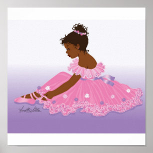 Póster bailarina con firma