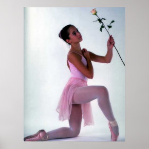 Póster Bailarina con la flor