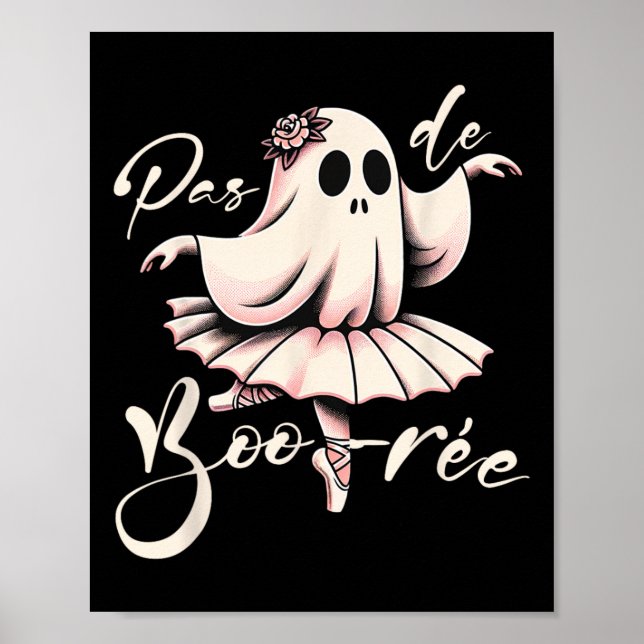 Póster Bailarina de ballet Fantasma Teacher de danza H (Frente)