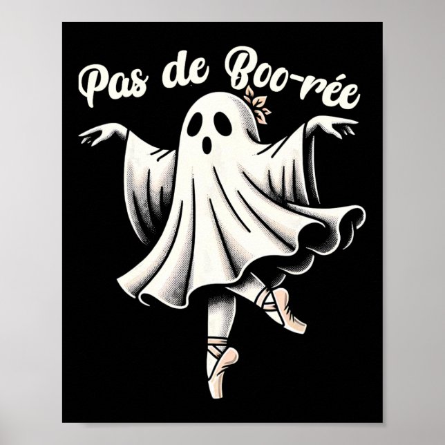 Póster Bailarina de ballet Fantasma Teacher de danza H (Frente)