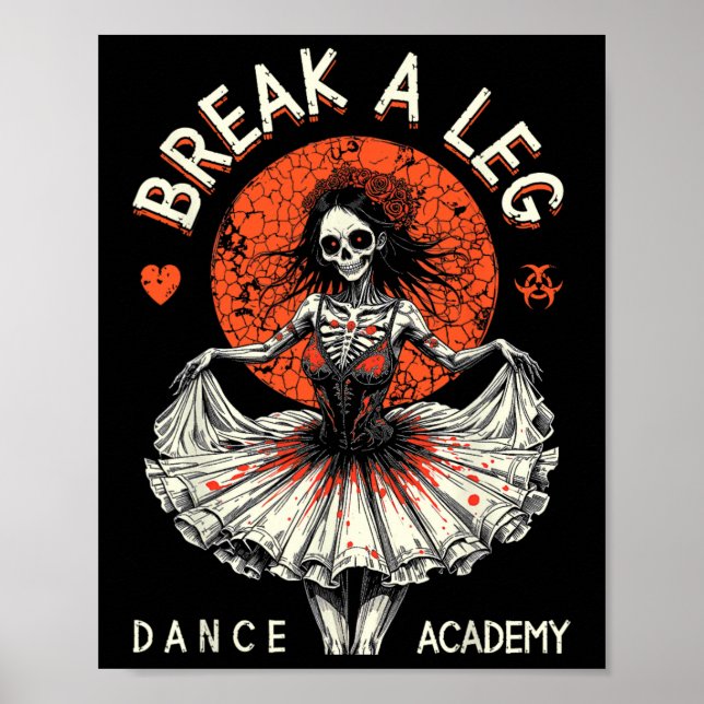 Póster Bailarina de ballet Zombie Ballerina Dance Academy (Frente)