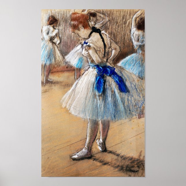 Póster Bailarina de cinta azul, Edgar Degas (Frente)