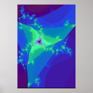 Póster Bailarina de estrella azul