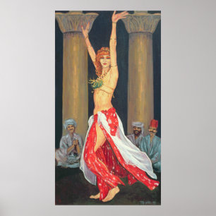 Póster Bailarina de la danza del vientre 1993