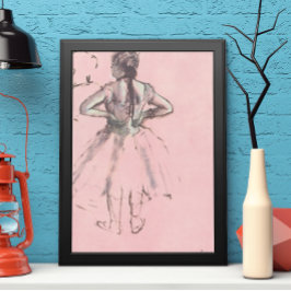 Póster Bailarina de la espalda por Edgar Degas Vintage Ba