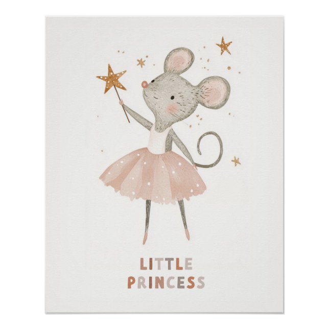 Póster Bailarina de la pequeña princesa, arte de pared de (Anverso)