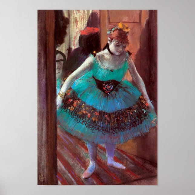 Póster Bailarina deja su habitación de vestir por Degas (Frente)
