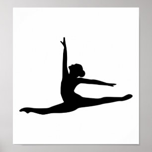 Póster Bailarina del bailarín de ballet