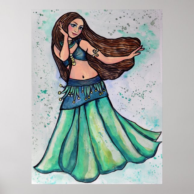 Póster Bailarina del vientre (Frente)