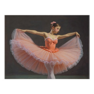Póster Bailarina desplegando su tutu 
