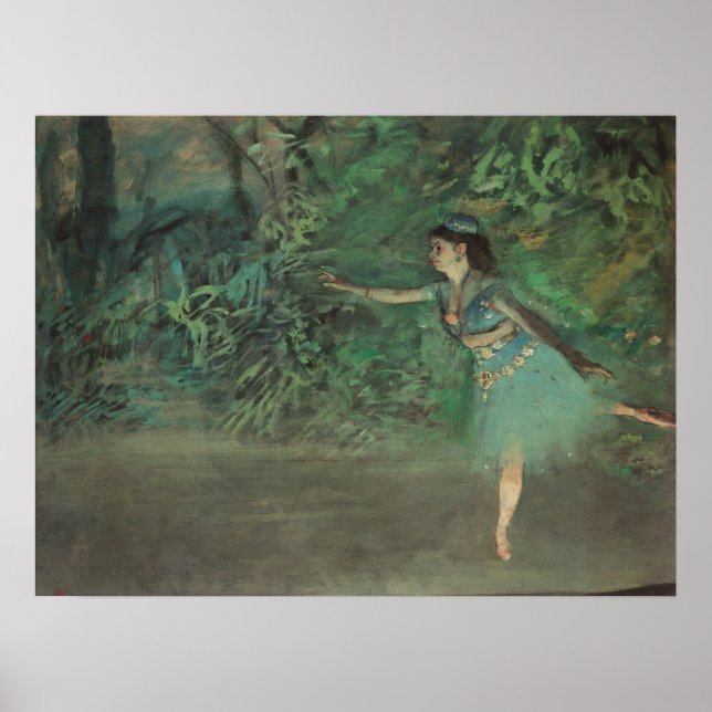 Póster Bailarina en el escenario de Edgar Degas, Ballet d (Frente)