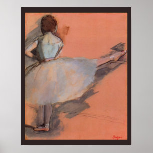 Póster Bailarina en la barra por Edgar Degas, Ballet Vint