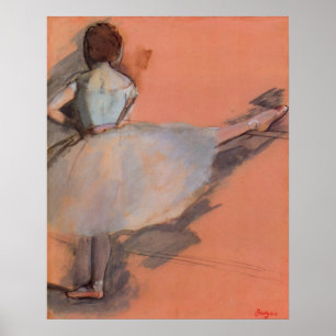 Póster Bailarina en la barra por Edgar Degas, Ballet Vint
