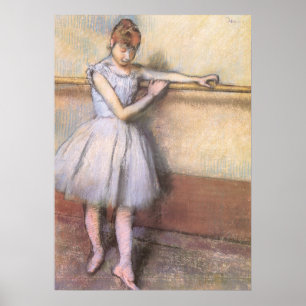 Póster Bailarina en la barra por Edgar Degas, Ballet Vint
