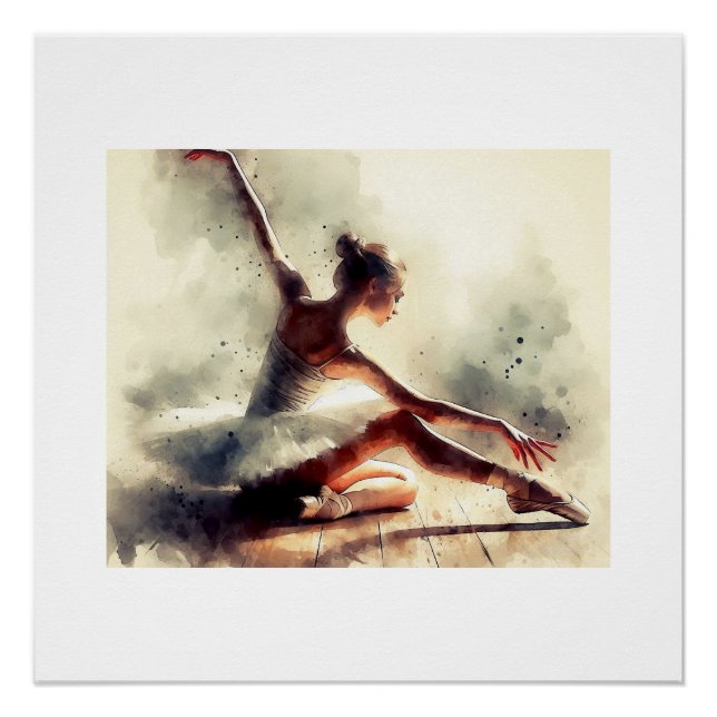 Póster Bailarina en Movimiento,  (Anverso)