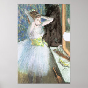 Póster Bailarina en su camerino de Edgar Degas