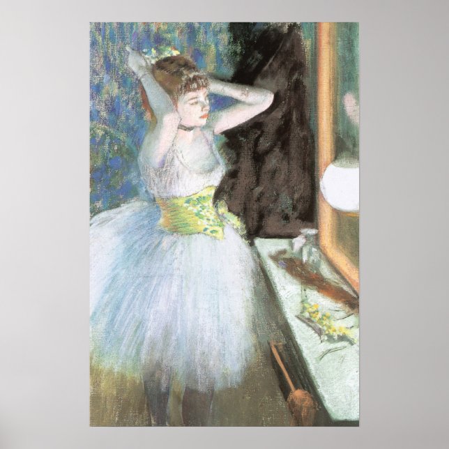 Póster Bailarina en su camerino de Edgar Degas (Frente)