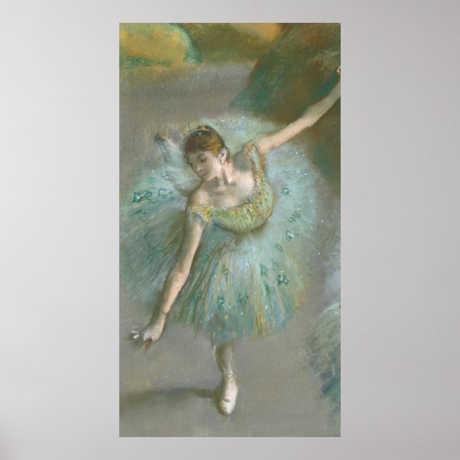Póster Bailarina en verde Edgar Degas (Frente)