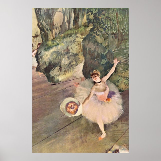 Póster Bailarina / Estrella del ballet - Pintura de Degas (Frente)
