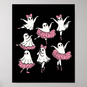 Póster Bailarina fantasma de ballet bailarina de boo dulc