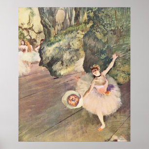 Póster Bailarina haciendo un brindis - Edgar Degas - 1878