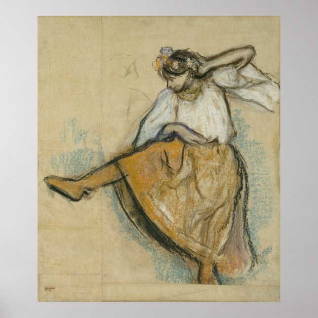 Póster Bailarina rusa por Edgar Degas (Frente)
