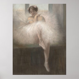Póster Bailarina sentada en la ventana