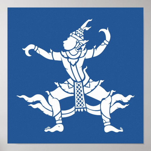 Póster Bailarina tailandesa ⚠ ⚠ Rótulo tailandés (Frente)