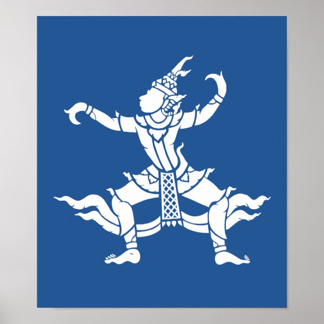 Póster Bailarina tailandesa ⚠ ⚠ Rótulo tailandés (Frente)