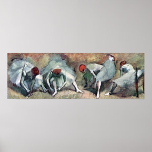 Póster Bailarinas atándose los zapatos por Edgar Degas