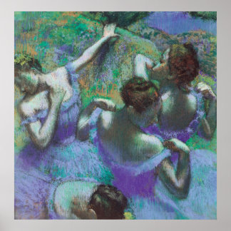 Póster Bailarinas azules