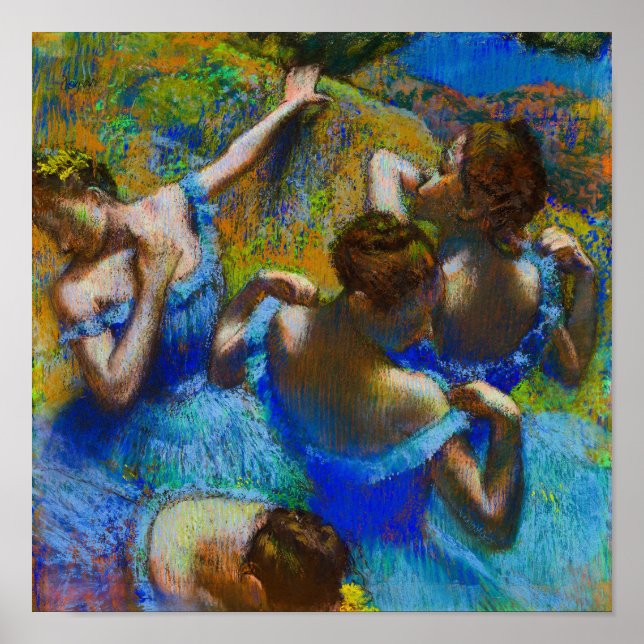 Póster Bailarinas azules de Edgar Degas (Frente)