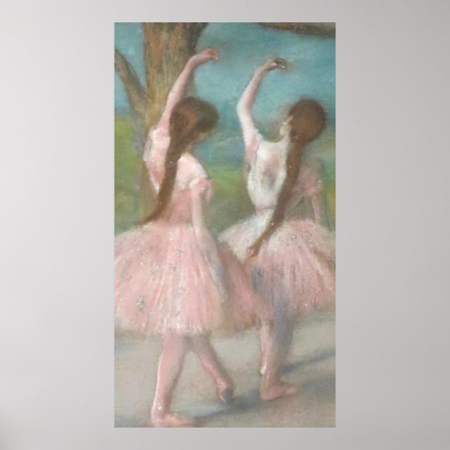 Póster Bailarinas de rosa Edgar Degas (Frente)