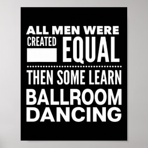Póster Bailarinas de salón de baile Hombres divertidos de