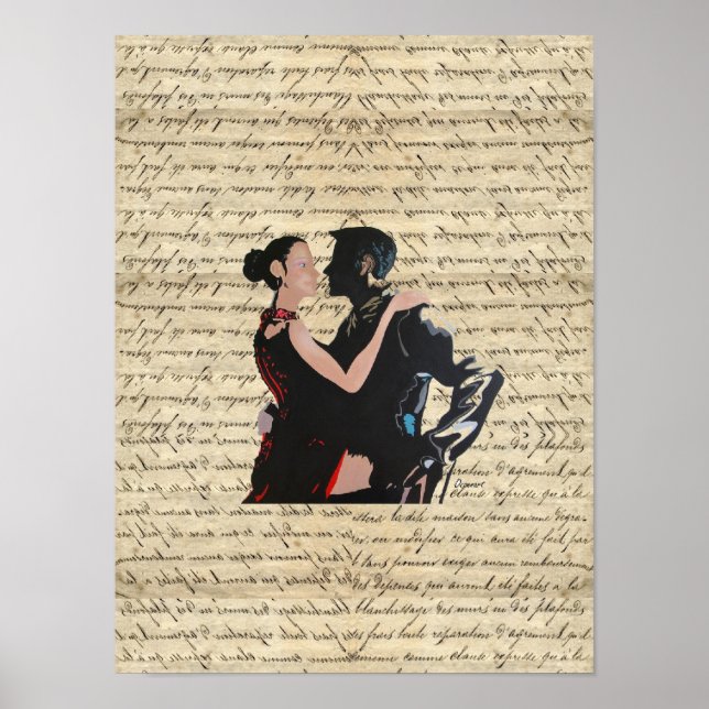 Póster Bailarinas de tango (Frente)