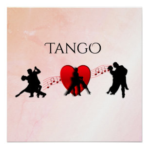 Póster Bailarinas de tango