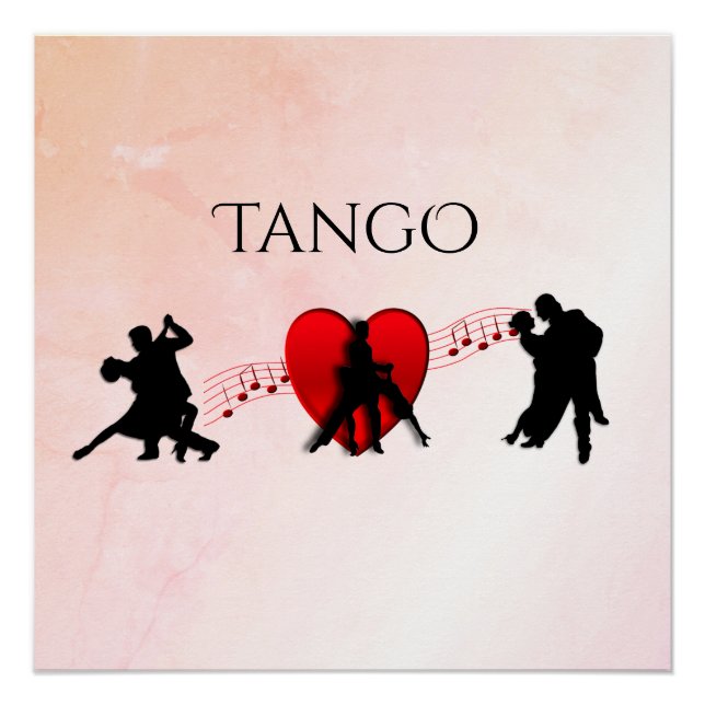 Póster Bailarinas de tango (Anverso)