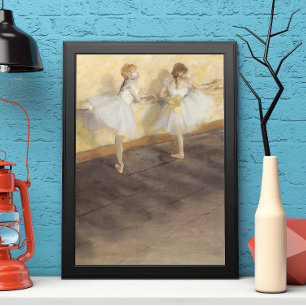 Póster Bailarinas en el bar de Edgar Degas, ballet de épo