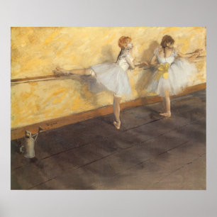 Póster Bailarinas en el bar de Edgar Degas, ballet de épo