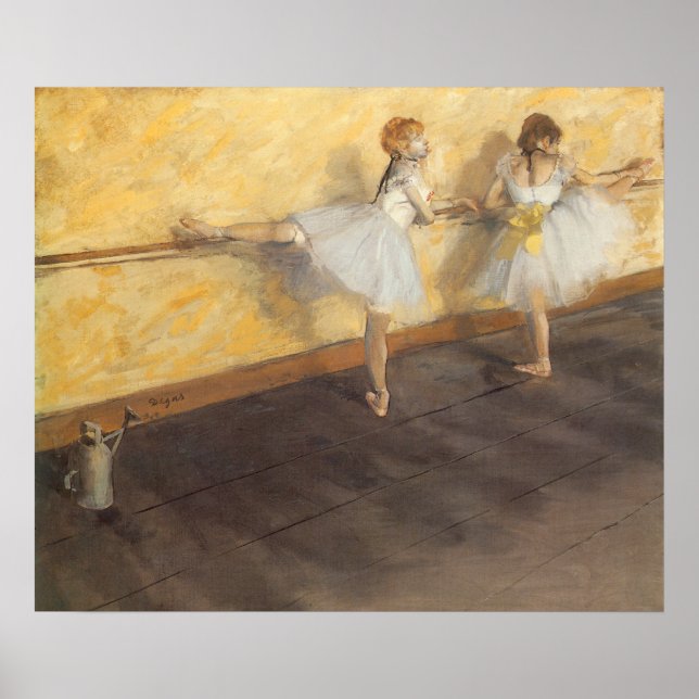 Póster Bailarinas en el bar de Edgar Degas, ballet de épo (Frente)