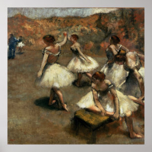 Póster Bailarinas en el escenario - Edgar Degas - c1889