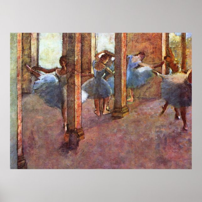 Póster Bailarinas en la fonda - Edgar Degas - 1887 (Frente)