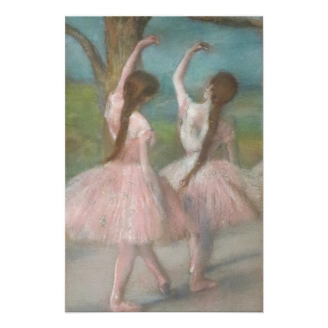 Póster Bailarinas en rosa Edgar Degas (Anverso)