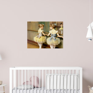 Póster Bailarinas en sala de ensayo inspiradas por Degas