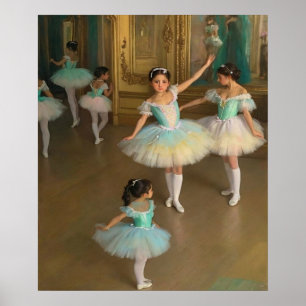 Póster Bailarinas esperando para actuar